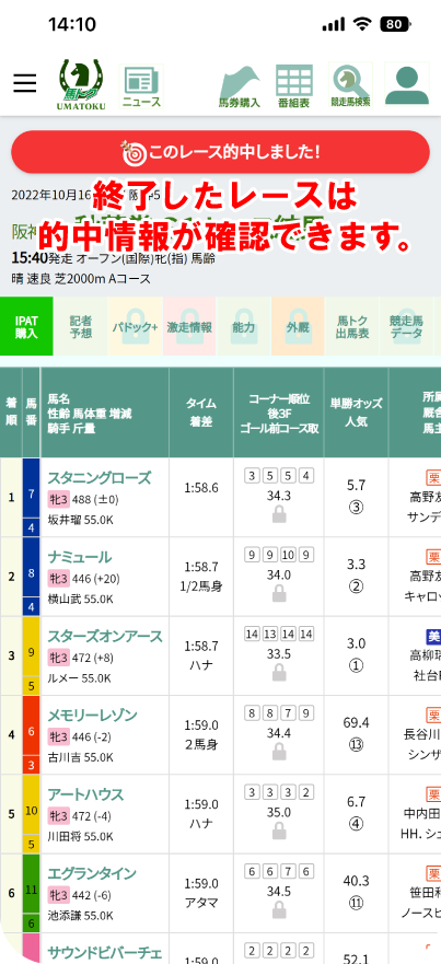 レース結果